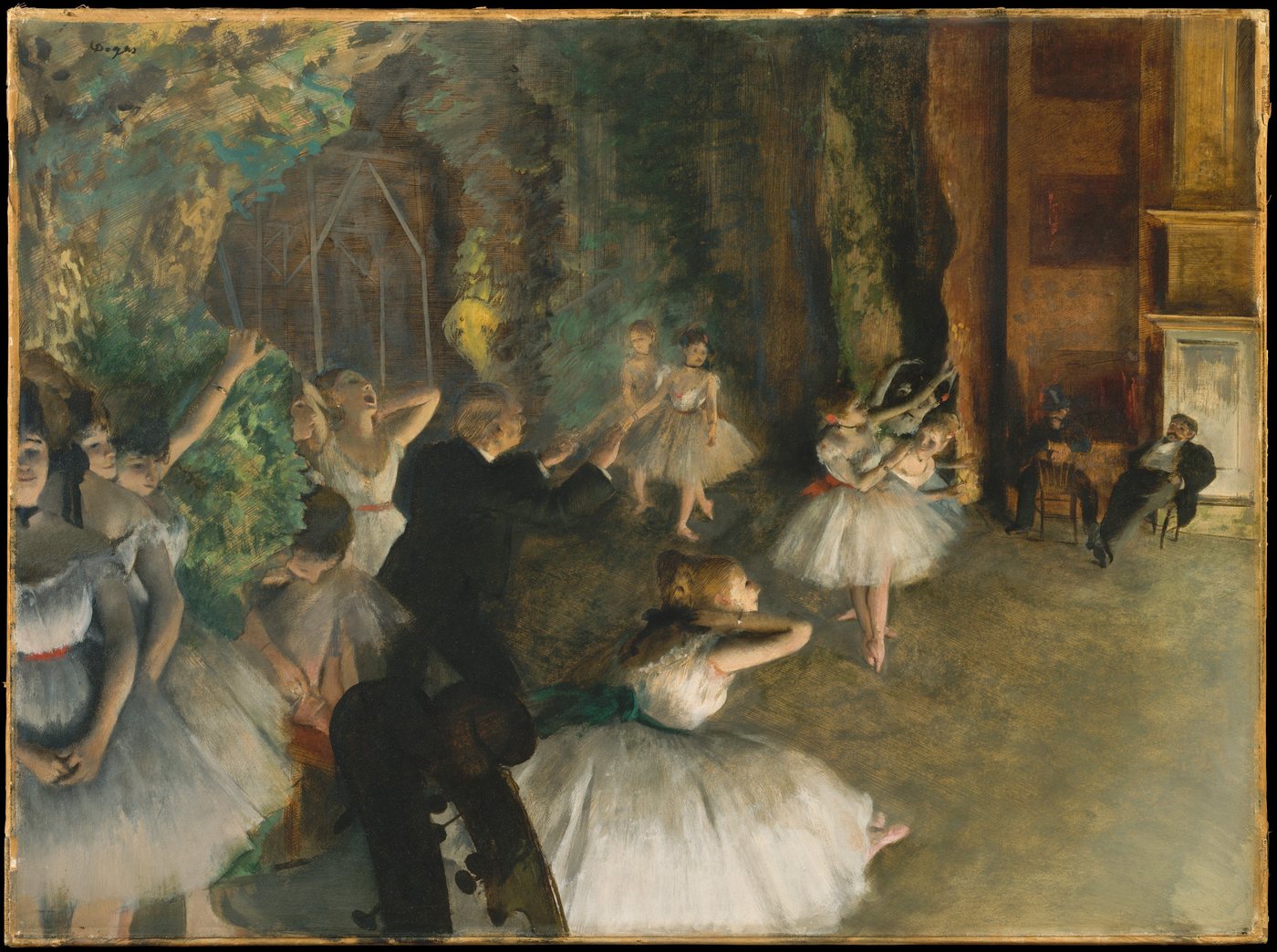The Rehearsal of the Ballet Onstage, ca. 1874