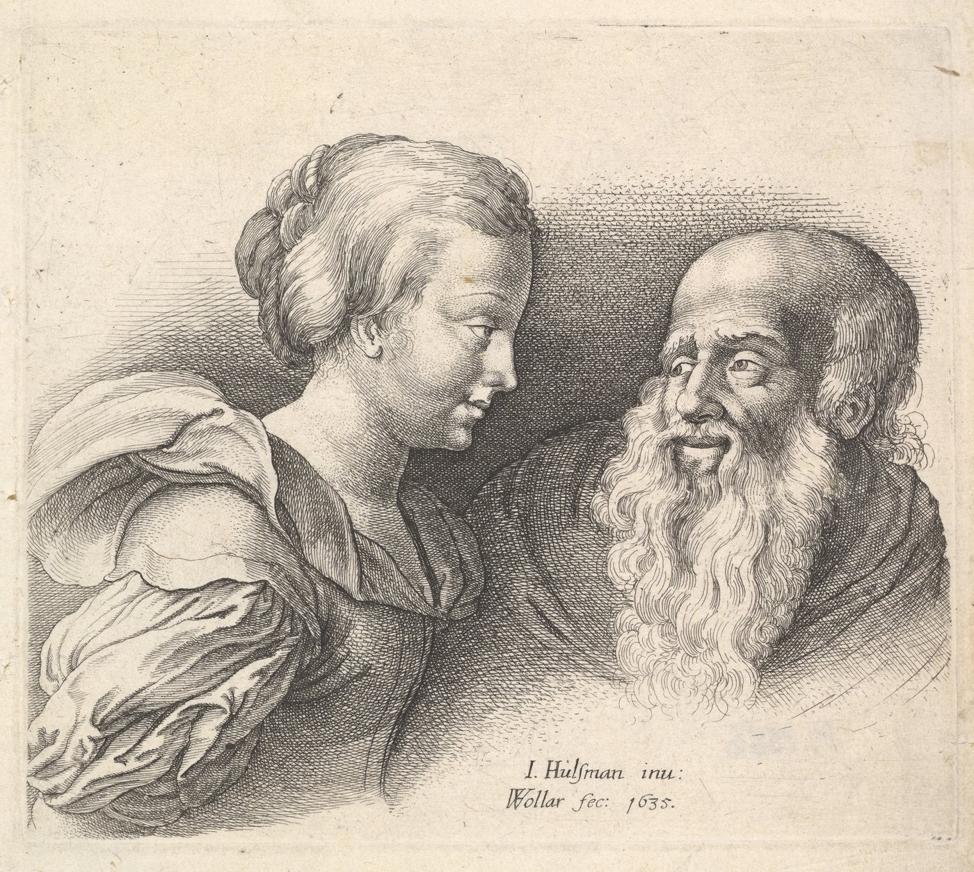 An Old Man and a Girl, 1635