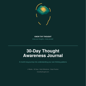 30-Day Thought Awareness Journal