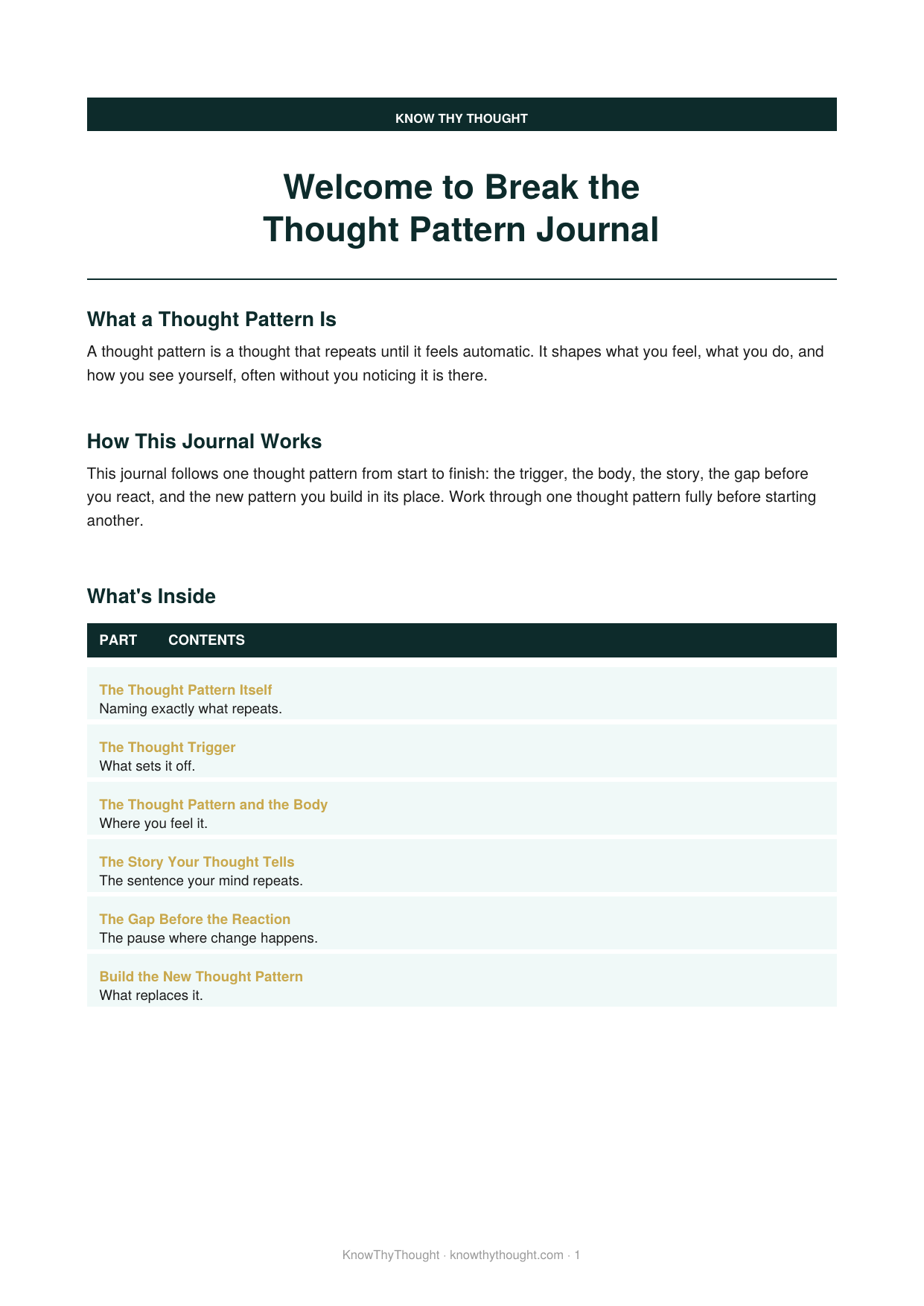 Break the Thought Pattern Journal - Image 2