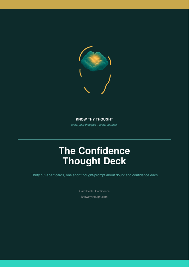 The Confidence Thought Deck