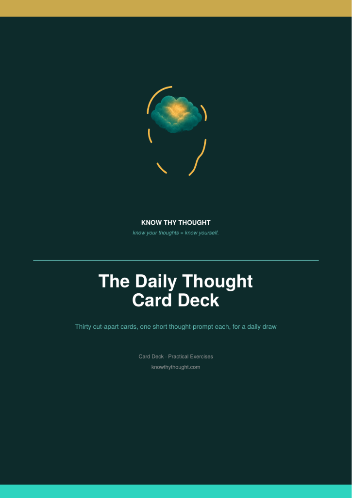 The Daily Thought Card Deck