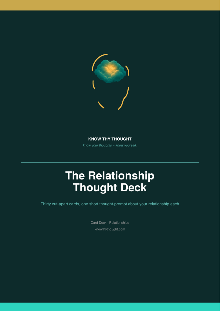 The Relationship Thought Deck