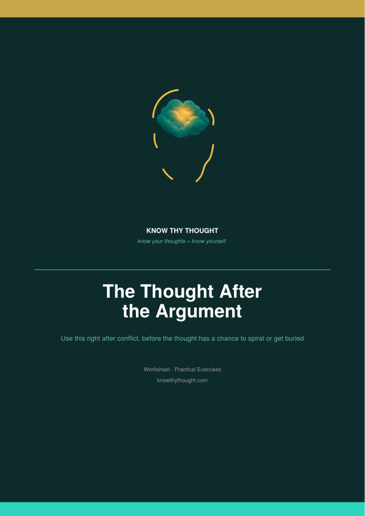 The Thought After the Argument