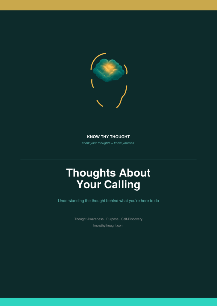 Thoughts About Your Calling