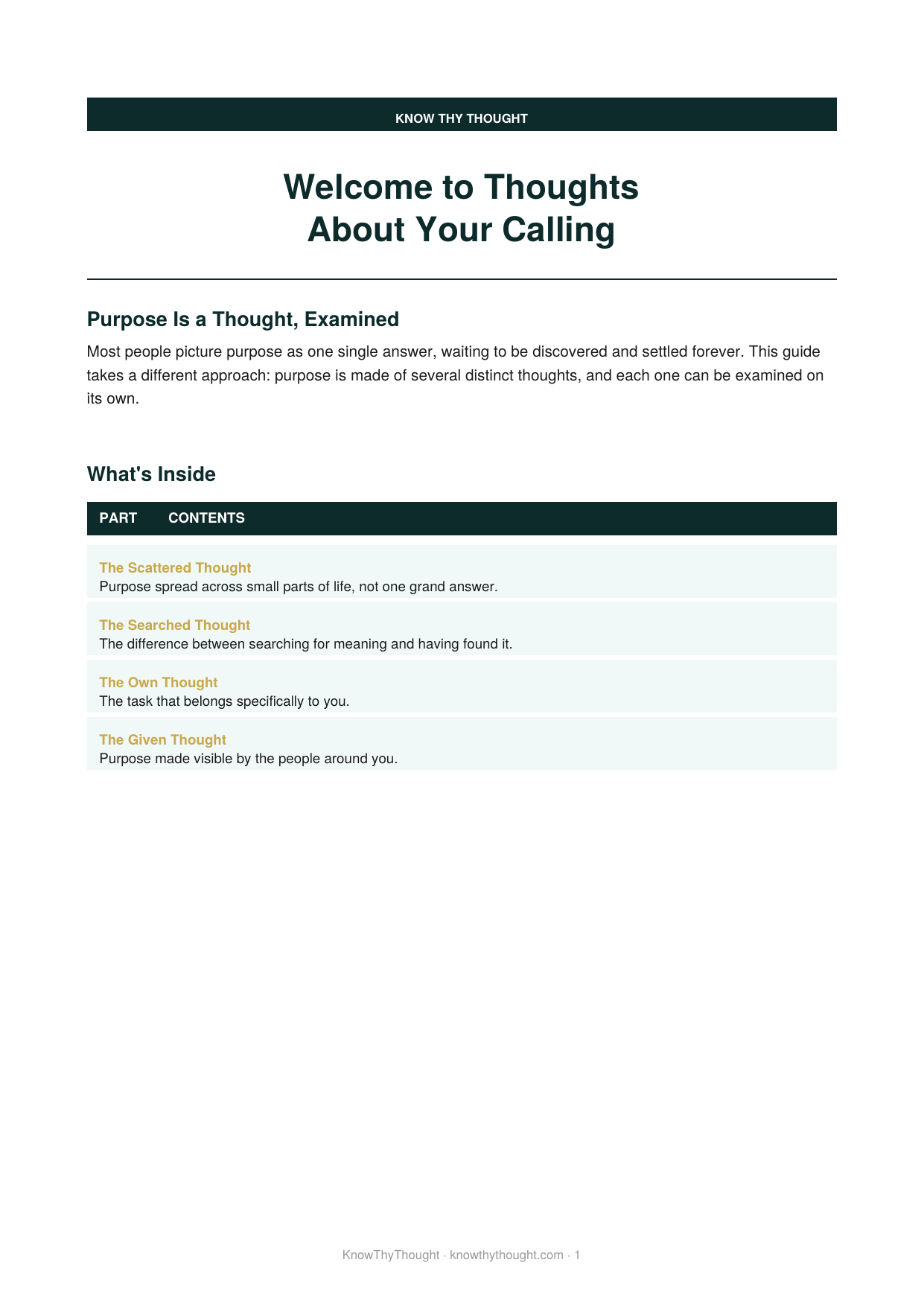 Thoughts About Your Calling - Image 2