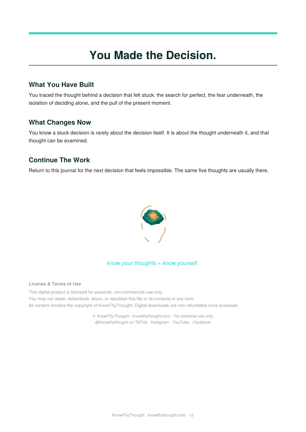 The Thought Behind the Decision - Image 3