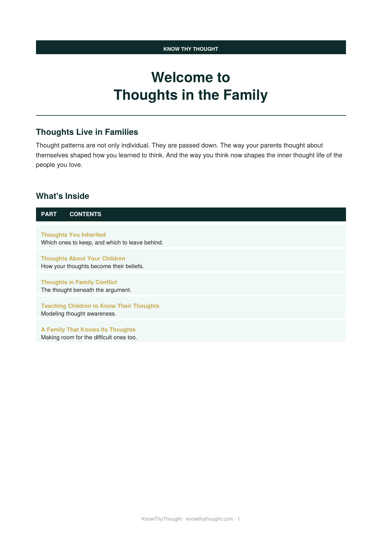 Thoughts in the Family - Image 2