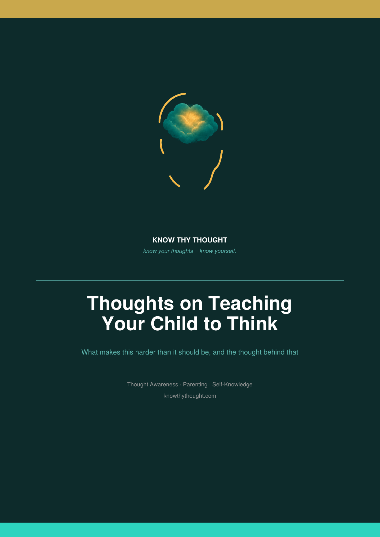 Thoughts on Teaching Your Child to Think