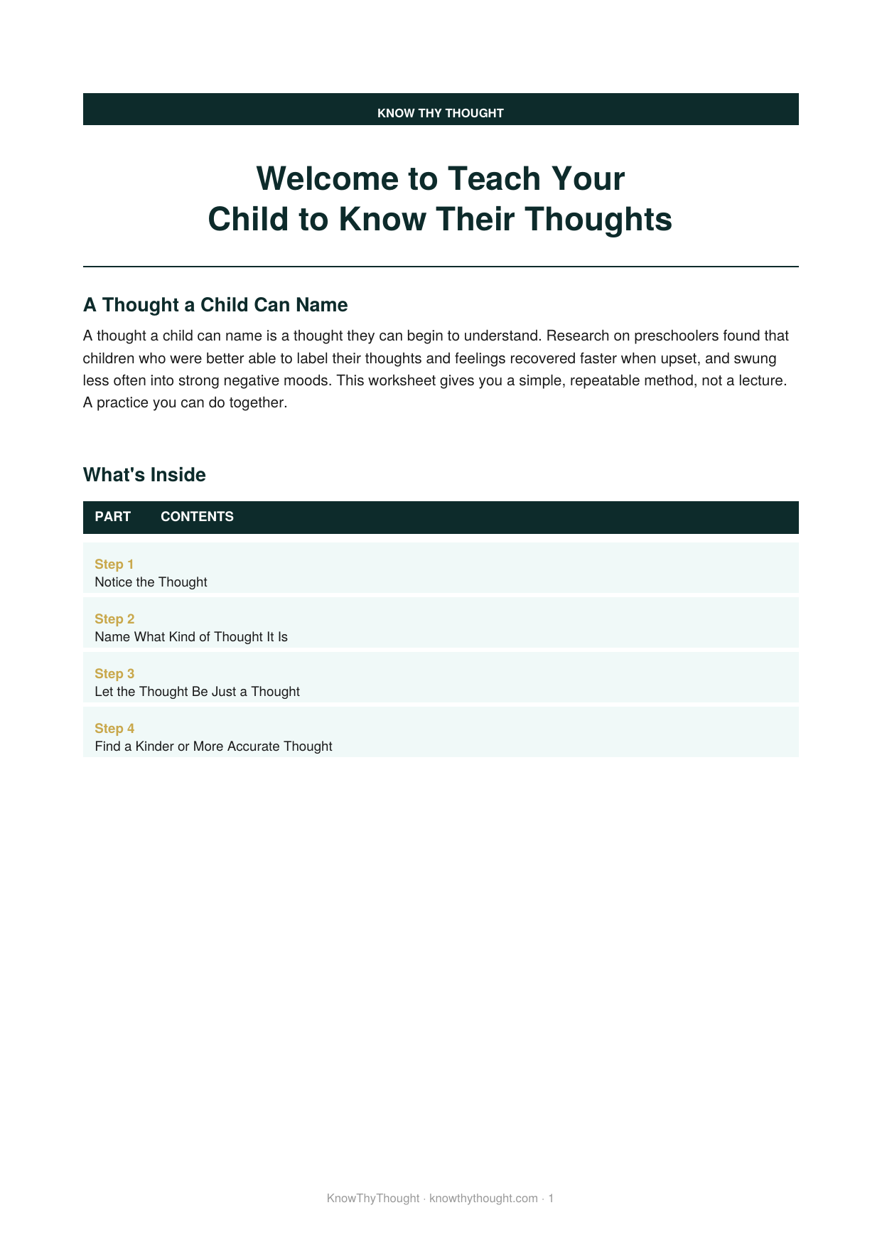 Teach Your Child to Know Their Thoughts - Image 2