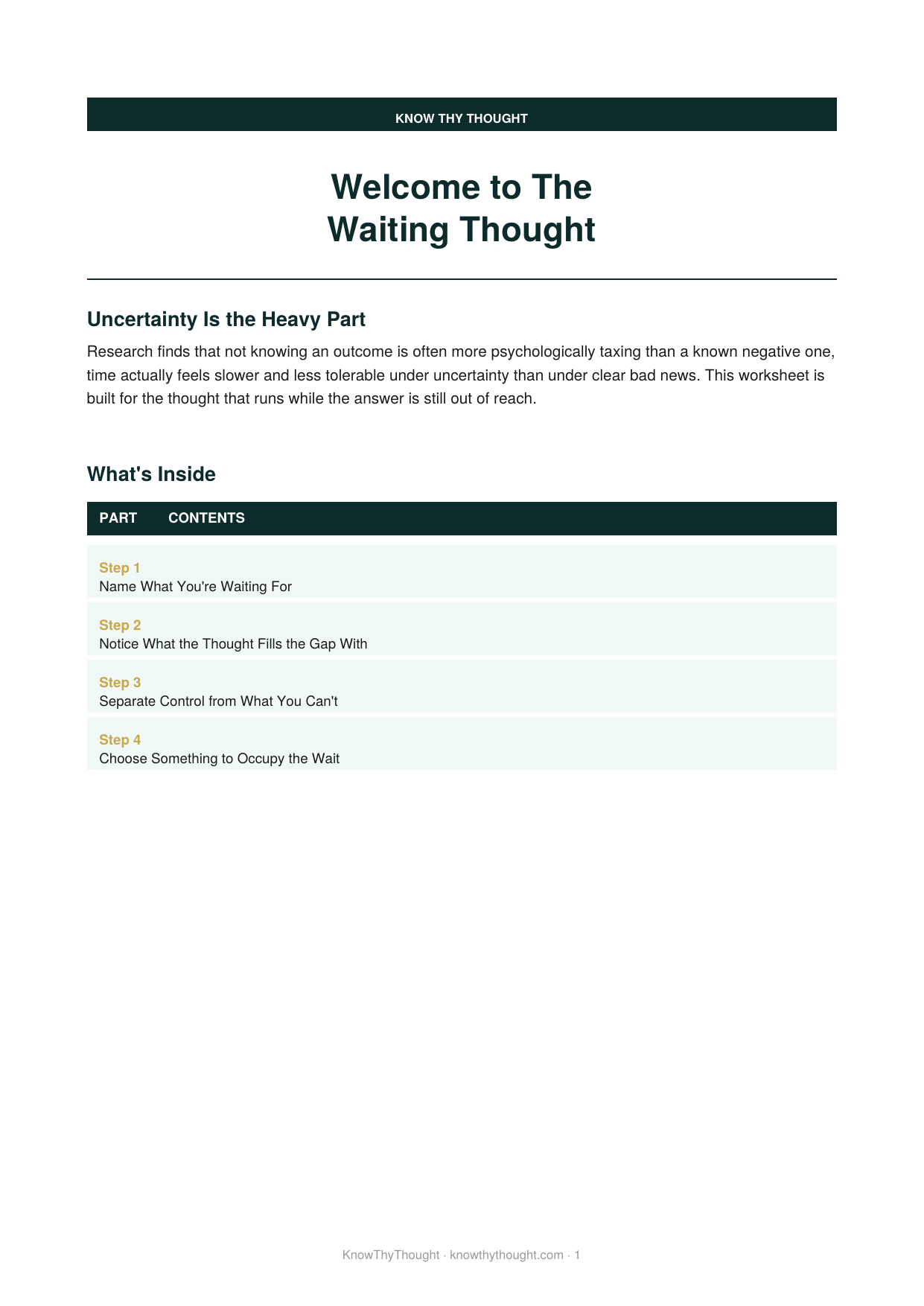 The Waiting Thought - Image 2